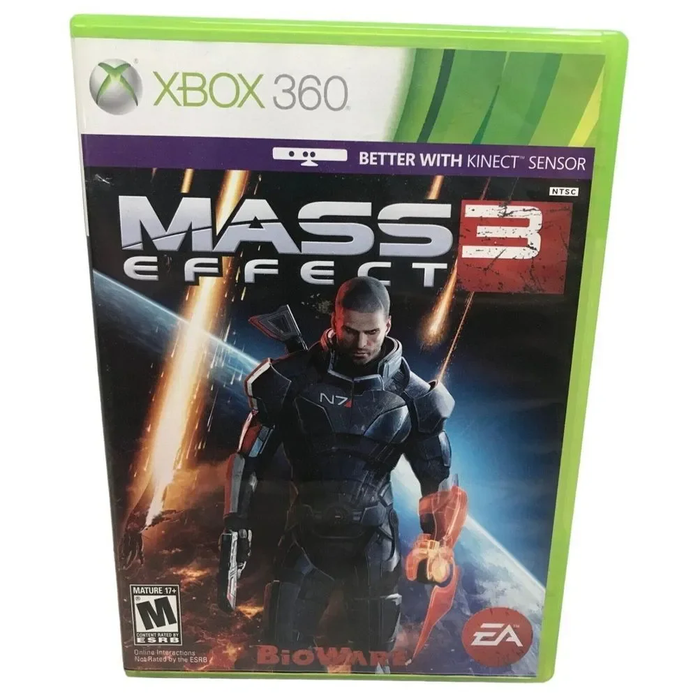 Xbox 360 3 Games Mass Effect 1 Mass Effect 2 Mass Effect 3 Rpg‎ Tested Complete